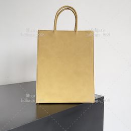 Bags Tote 10A Shopping bag Paper Cow Leather Made Mirror 1:1 quality Designer Luxury bags Fashion Shoulder bag Handbag Woman Bag Small With Gift box set WB109V