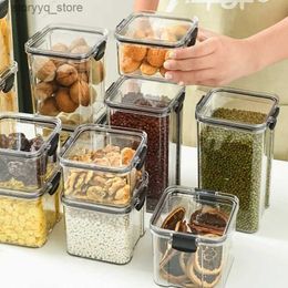 Food Jars Canisters Food Storage Container Set Plastic Kitchen Noodle Box Multigrain Storage Tank Sealed Cans Organisers Storage Household Items L240308