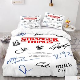 Bedding Sets Stranger Things Set Single Twin Fl Queen King Size Bed Aldt Kid Bedroom 011 230211 Drop Delivery Dhtmc