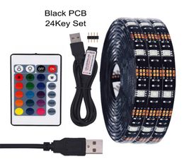 holiday lighting TV highlight led strip home decoration led lights waterproofnon waterproof 30 ledm black PBC RGB led strips8183124