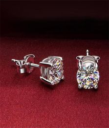 women Zircon diamond stud earrings silver crystal woman wedding ear rings fashion jewelry gift will and sandy6116173
