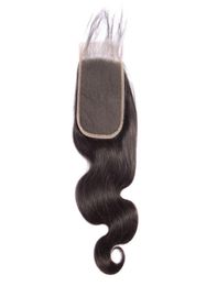 Peruvian Human Hair 4X6 Lace Closure Body Wave Virgin Hair Top Closure Four By Six Closure Middle Three Part9386206