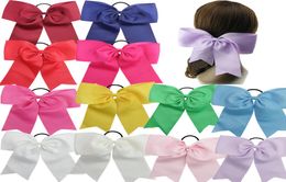 15Color 8Inch Plus Cute Baby Girl Bow Hair Ribbons Bowtie Hairbands Boutique Kids Colourful Ribbon Kids Birthday Party Hea3224635