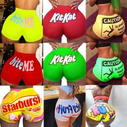 Capris Starburst Sexy Summer Shorts Slim Womens Short Pants Print Hot Sale Hiphop Outdoor Beach Elastic Waist Office High Waist Shorts