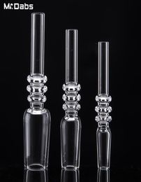 Quartz tip 10mm 14mm 19mm 100% Real Smoking Accessories with Clear Joint for Collect Quartz Nail with male joint for NC Set3253006