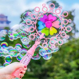 Sand Play Water Fun Baby Bath Toys Bubble Blow Molding Stick Mane Childrens Handheld Windmill Manual Automatic Gun Summer Outdoor Toy Gift H240308