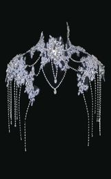 Shinning White Beads Bridal Shoulder Chain Bridal Jewellery Bridal Wedding Accessories J7140053000449