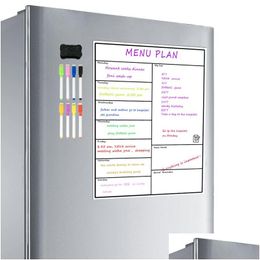 Whiteboards Wholesale Magnetic Dry Erase Weekly Planner Board Refrigerator Whiteboard Calendar Resistant Technology Family Home Office Dhej2