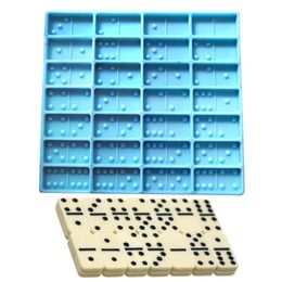 Shiny Dominoes Silicone Epoxy Resin Mould cake mold fondant molds cake decorating tools chocolate fondant tools soap mold DIY 2010271P