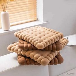 Cushion/Decorative Biscuit Shape Plush Seat Cushion Soft Texture Creative Chair Seat Pad Thick Floor Mat Tatami Sofa