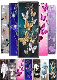 Flip Leather Wallet Phone Case For Samsung Galaxy S22 S21 Plus Ultra M52 M32 5G A13 A52S A22 A33 A21S A41 Butterfly Book Cover7225991