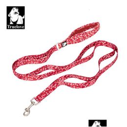 Dog Collars & Leashes Dog Collars Leashes Truelove Floral Pet Leash Neoprene Padded Handle Traffic Control Cat Strong Enough Easy To U Dhrtw