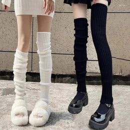 Women Socks 40/50/70cm Lolita Leg Warmers Long Wool Knitted Foot Cover Arm Warmer Y2K Autumn Winter Boot Cuffs Stockings