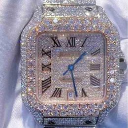 Armbanduhren 2022 Die individuelle Anpassung der Mosang-Stein-Diamantuhr kann den TT der wasserdichten Herrenuhr 246M mit automatischem mechanischem Uhrwerk bestehen