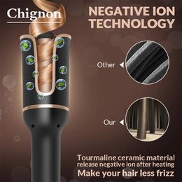 Automatically Hair Curler Automatic Looper Wavy Crimping Curl Tool Wave Roll Ferro Ringlet Loop Roller Electric Curly Waver Iron y240318