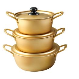 Other Home & Garden Korean Ramen Noodles Pot Aluminium Soup With Lid Milk Egg Cooking Fast Heating For Kitchen Cookware Drop Delivery H Dhkr8