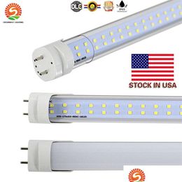 LED Tüpler LED T8 Tüp 4ft 22W 28W 2800LM SMD2835 192LES Hafif lamba BB 4 feet 1.2m Çift Sıra 85-265V Dükkan Işıkları Damla Teslimat Işıkları Dhfim