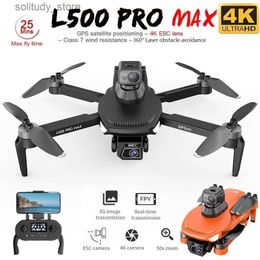 Drones L500 PRO SE MAX Drone 4K Professional HD Dual Camera 360 Obstacle Avoidance Brushless Motor G 5G WIFI RC Drone FPV Four Helicopters Q240308