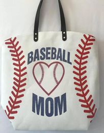 Arts and Crafts Canvas Bag Baseball Tote Sports Bags Casual Softball Football Soccer Basketball Cotton Bag5074382