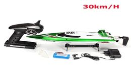 FeiLun FT009 4Channel 24GHz Remote Controller Brushed Motor Speedboat RC Racing Boat High Speed 30KMH Water Cooling System RTR 23749264