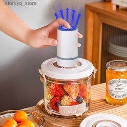 Food Jars Canisters Electric Vacuum Sealed Tank Food Grade Extractor Kitchen Items Food Storage Containers L240308