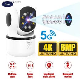 Baby Monitor Camera 8MP/4K 5G WIFI IP Monitoring Automatic Tracking Smart Home Security Indoor WiFi Wireless Q240308
