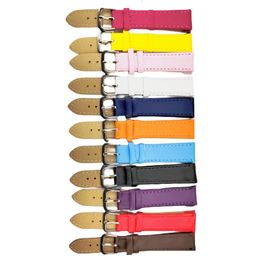 1PCS 12MM 14MM 16MM 18MM 20MM PU Leather Watch Band Artificial Leather Watch Strap 240301