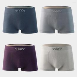 Underpants Men Breathable Briefs Slim Fit Underwear High Elastic Seamless Men's Sports With Honeycomb Bags Smooth Lines Solid