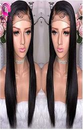 Transparent Invisible Lace Front Wig Straight 360 full natural wigs 150 HD thin film laces frontal pre plucked diva11206987