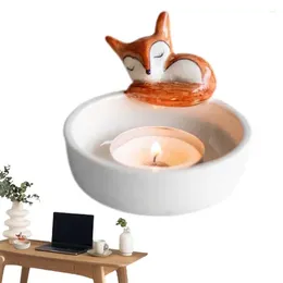Candle Holders Cute Animal Holder 3D Tealight Candlestick Funny Creative Lovely Scented Heat Resistant Crafts For Home Decor