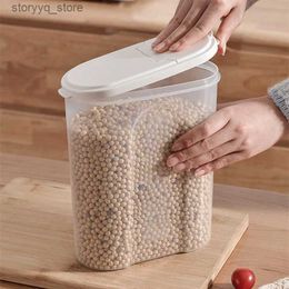 Food Jars Canisters Large Capacity Food Storage Container Kitchen Organiser Sealed Fresh-Keeping Box Cereal Dispenser Transparent Storage Tank L240308