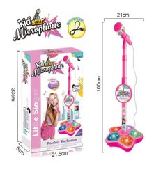 Children Karaoke Song Machine Microphone Stand Lights Toy BrainTraining Toy For Children Educational Toys Birthday Gift 2207066979563