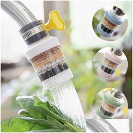 Kitchen Faucets Water Purification Adjustable Saving Faucet Philtre Nozzle Tap 6-Layer Filtration Drop Delivery Home Garden Showers Ac Dhj2I