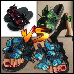 High quality New GAI Slipper sandal platform butterfly Slippers womans Flat Flip flops pool Sliders beach Shoe size 36-41