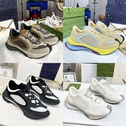 Fashion Mens Run Sneakers Designer Shoes Women Trainer Rubber Sole Sport Shoe New Style EU46 With Box 528