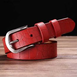 Belts Belts Leather WomenTactical Belt Pin Buckle HOT!!! Waistband Women Designer Belts Leather Harness Ladies Belt Width 2.8cm L240308