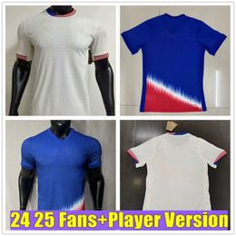 24 25 America Football Shirt PULISIC MCKENNIE Football Jersey PLAYER Men Kit HOME Away United States Camisetas USA Futbol