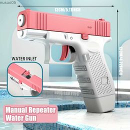 Sand Play Water Fun Manual Water Gun Toy Gun Burst Summer Beach Mini Ultra-long Range Water Gun Automatic Reloading Water Spray Water Toy