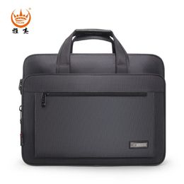 Computer Laptop Bag Men Business Briefcase Oxford Water-proof Travel Bag Casual Shoulder Cross body Large Capacity Handbag280d