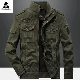 Casual Esercito Militare Giacca Da Uomo Plus Size M6XL Jaqueta Masculina Air Force One Primavera Autunno Cargo Mens Giubbotti Cappotto 240308