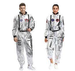 Theme Costume Halloween Carnival Adult Astronaut Space Cosplay Costume Women Pilots Jumpsuit Men Astronaut Alien Spaceman Role Pla7745378