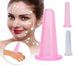 Mini Natural Silicone Facial Cupping Device Massage Cup Vacuum Facial Oil Pushing and Relaxing Facial Suction Cups Face Massage Se9661667