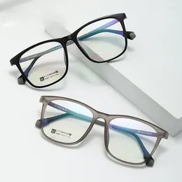 Sunglasses Frames Fashion Retro Big Size Spectacle Ultra Light Titanium TR90 Transparent Eyewear Women Optical Prescription Eyeglasses Frame
