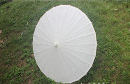 30 pcslot New Ecofriendly Bamboo With Paper White Colour Longhandle Bridal Wedding Umbrellas 7211268