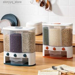 Food Jars Canisters Kitchen Legumes Dispenser Wall-Mounted Rice Cereal Storage ContainerFood Dispenser Kitchen Food Storage Container Sealed Tanks L240308