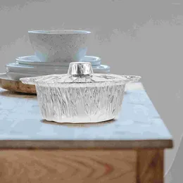 Bowls Outdoor Tin Foil Pot Portable Pans Cake Baking Grill Pots Aluminium Container