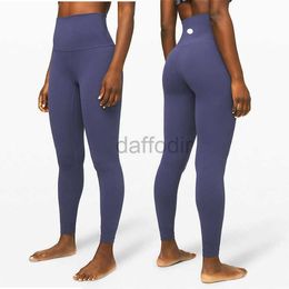 Active Pants lu Leggings High Waist Yoga Pants Women Push-up Fitness Legging Align Soft Elastic Hip Lift T-shaped Sports Pants Running Elastic Girl Yoga 240308