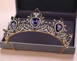 Designer Headpieces Baroque multi crown lady fashion luxury wedding Headpieces alloy headdress bridal accessories P0910085915970