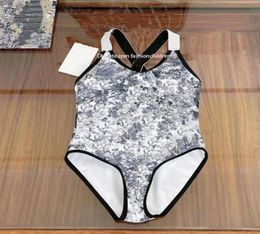 Kids OnePiece Swimsuit Print Toddler Baby Girls Designer Swimming Swimwear Clothes Cute Bikini Children Bathing Beachwear5991967