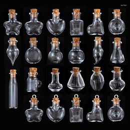 Storage Bottles 10PCS Mini Glass Bottle Miniature Cork Vials DIY Wishing Drifting Wedding Party Decor Jars